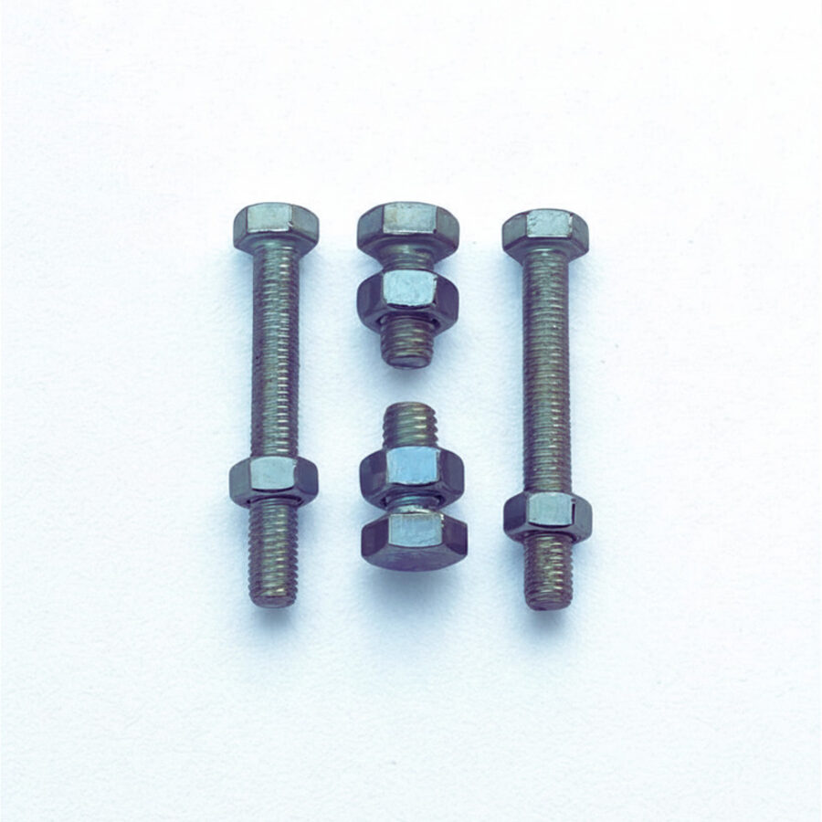 Hex bolts with matching nuts