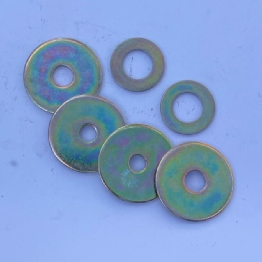 Assorted steel flat washers